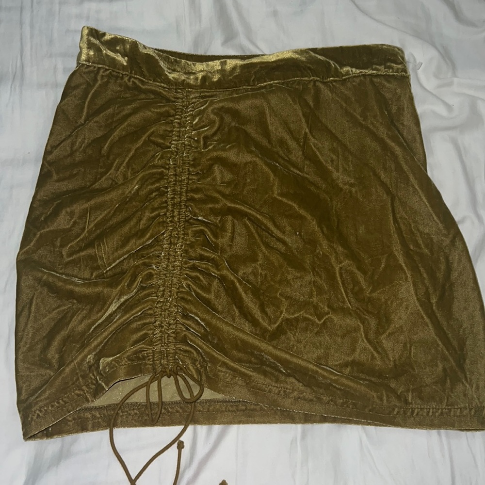 Green/Gold Free People Skirt. Never worn. New without tags.